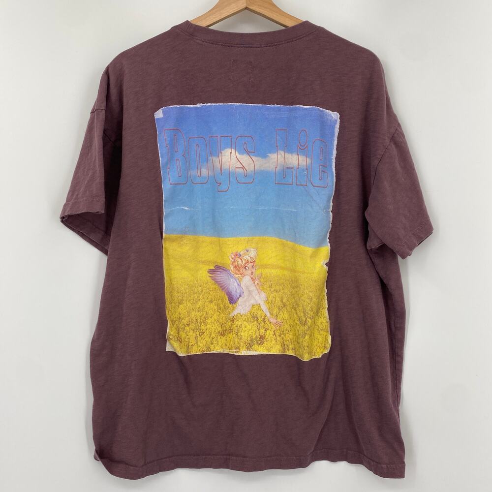 Boys Lie Purple oversized tee